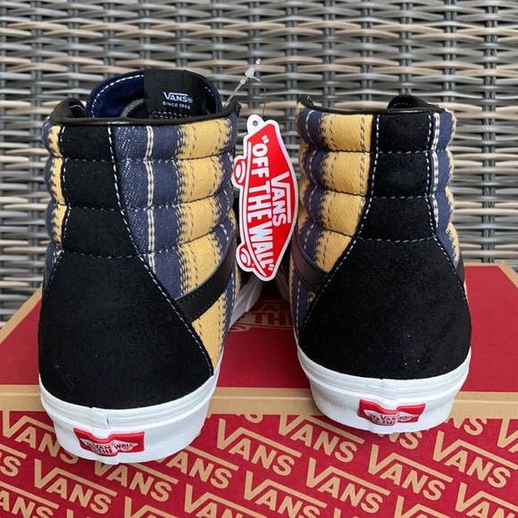 Vans Sk8-Hi Denim Stripes Black/True White WMNS - Picture 14 of 16